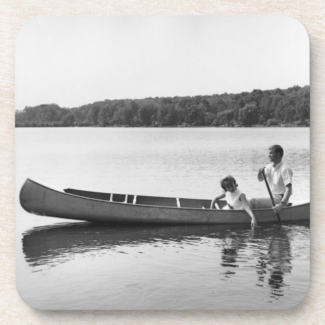 Couple in a Canoe Coaster (Front)