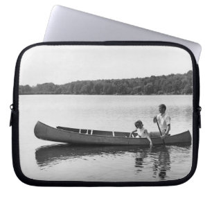 Couple in a Canoe Laptop Sleeve