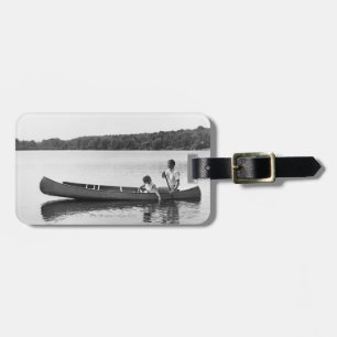 Couple in a Canoe Luggage Tag