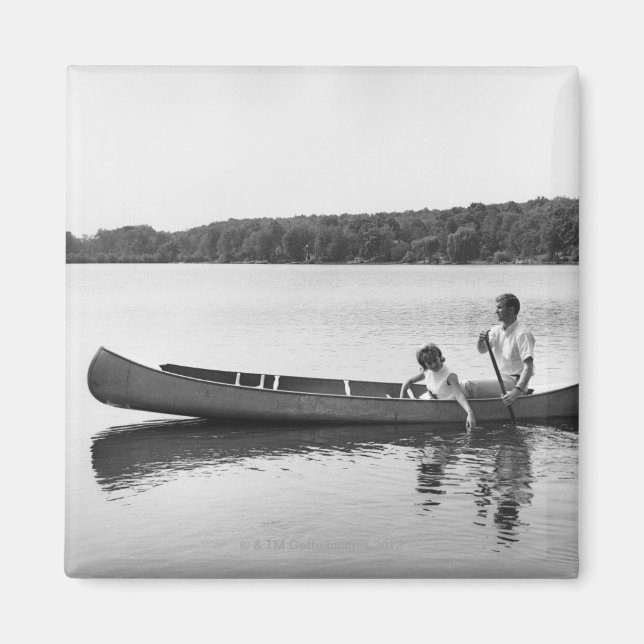 Couple in a Canoe Magnet (Front)