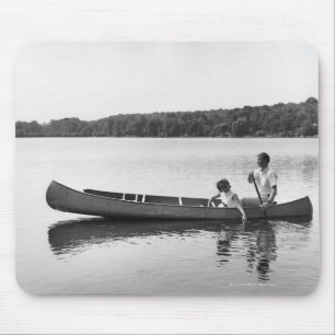Couple in a Canoe Mouse Pad