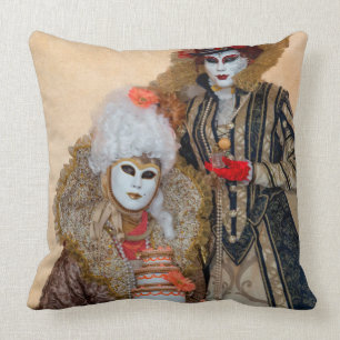 Couple in Carnival Costume, Venice Cushion