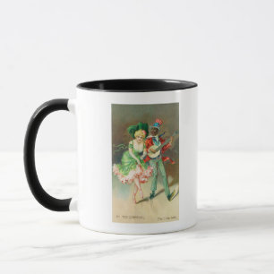 Couple in Costume Doing the Cake-Walk Mug