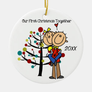Couple in Love First Christmas Together Ornament