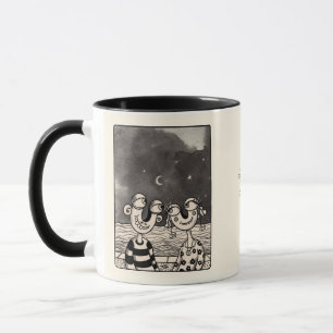 Couple In love Ink Painting Custom Mug