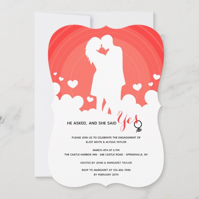 Couple In Love Invitation (Front)