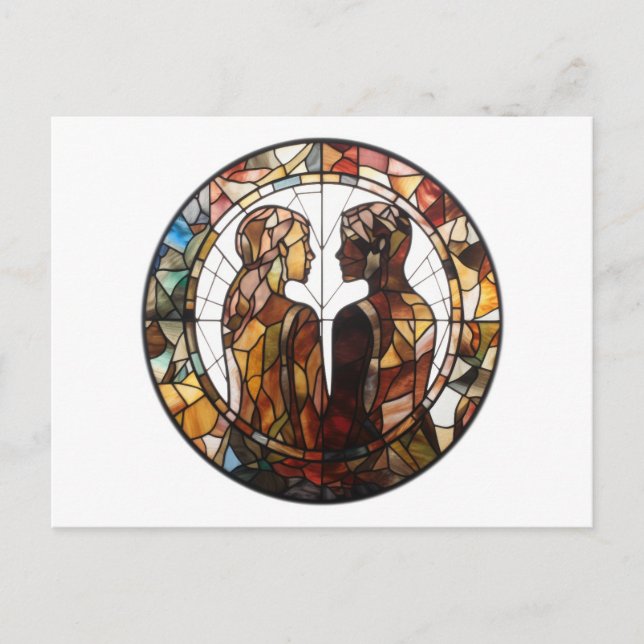 Couple in love postcard (Front)