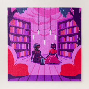 Couple in Uniforms by a House Jigsaw Puzzle