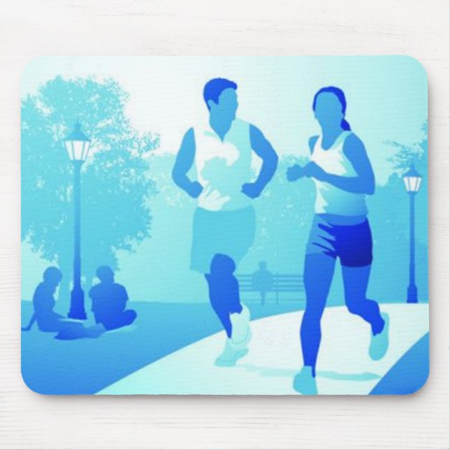 Couple Jogging mousepad (Front)