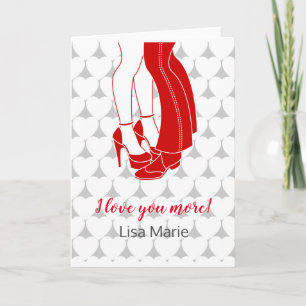 Couple kissing on Valentine's Day Card
