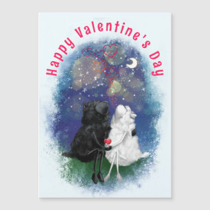 Couple Lamb Love Valentine's Day Magnetic Card