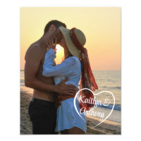 Couple Love Heart Photo Personalised