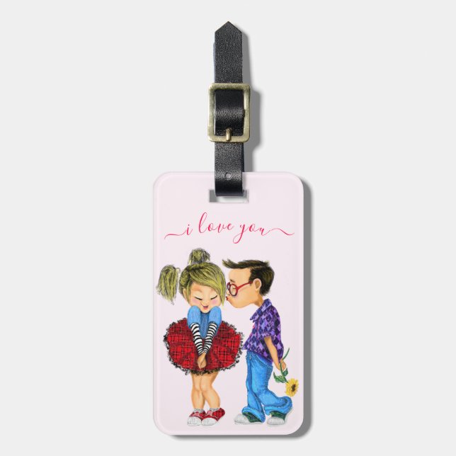 Couple Luggage Tag - Love (Front Vertical)