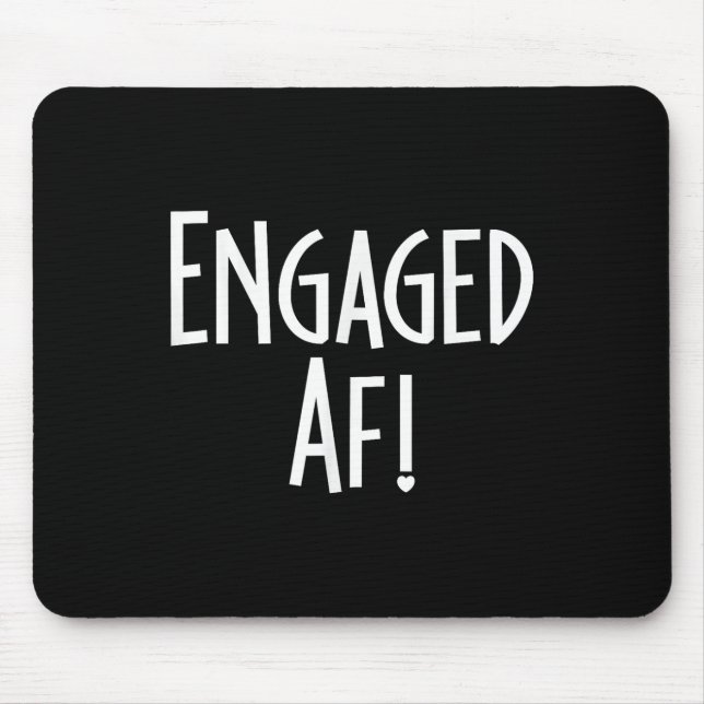 Couple Matching Engagement Party Boyfriend Girlfri Mouse Pad (Front)
