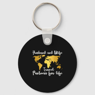Couple Matching Husband And Wife Travel Partners F Key Ring