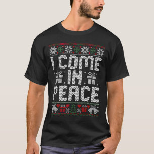 Couple Matching Peace I Come In Peace Ugly Sweater