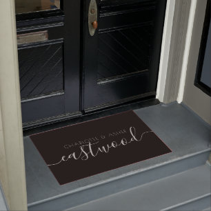 Couple Name Newlywed Script Name Doormat