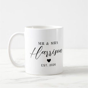 Couple Name With Date Custom Wedding Gifts Coffee Mug