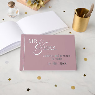 Couple Names Established Date Year Gold Guest Book