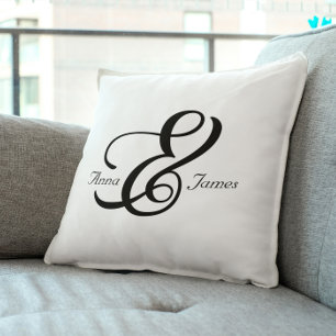 Couple Octavia Ampersand Throw Pillow
