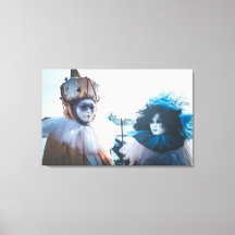 Couple of carnival masks in Venice, Italy