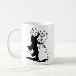 Couple of Cats Dancing, Louis Wain Coffee Mug