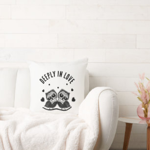 Couple of owls cushion
