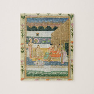 Couple on a terrace at sunset, from the Small Cliv Jigsaw Puzzle