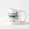 Couple on laptops- personalised cartoon mug