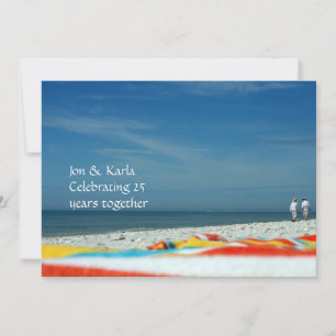 Couple on the Sandy Beach Invitation