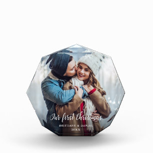 Couple Our First Christmas Photo Block O