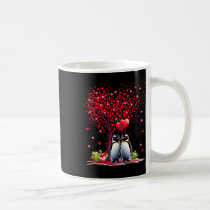 Couple Penguins Cotume Valentine's Day Tree Cute H Coffee Mug
