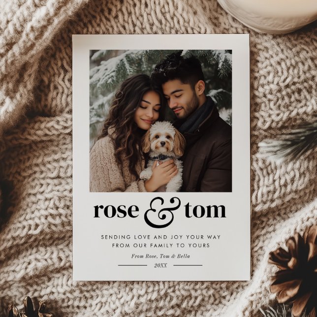 Couple Pet Holiday Heart Photo (Creator Uploaded)