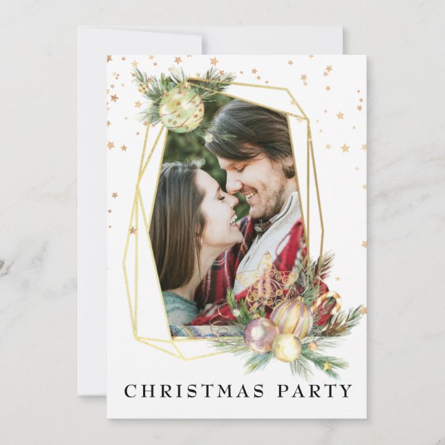 *~* Couple Photo Corporate AP20 Christmas Party Invitation (Front)