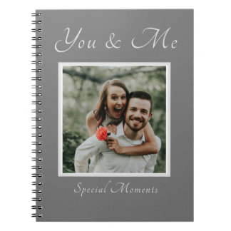 Couple Photo custom name notebook
