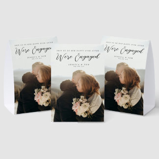 Couple Photo Engagement Party Welcome Table Sign