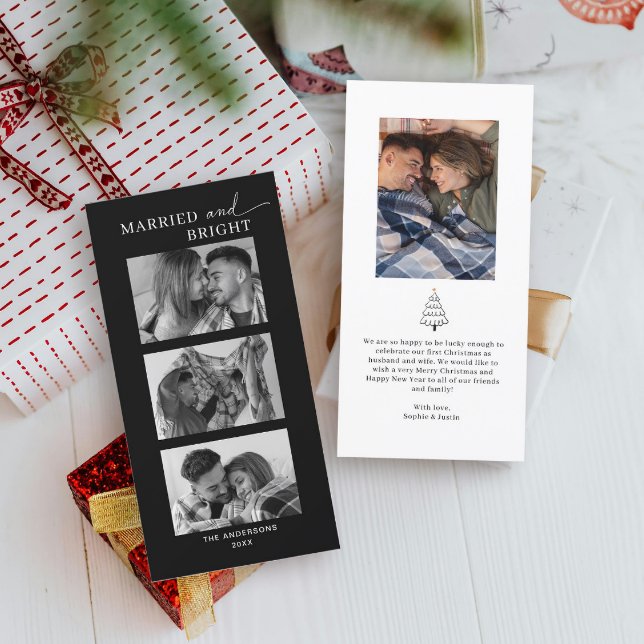 Couple Photo First Christmas Holiday Card (Creator Uploaded)