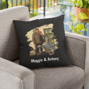 Couple photo gift cushion