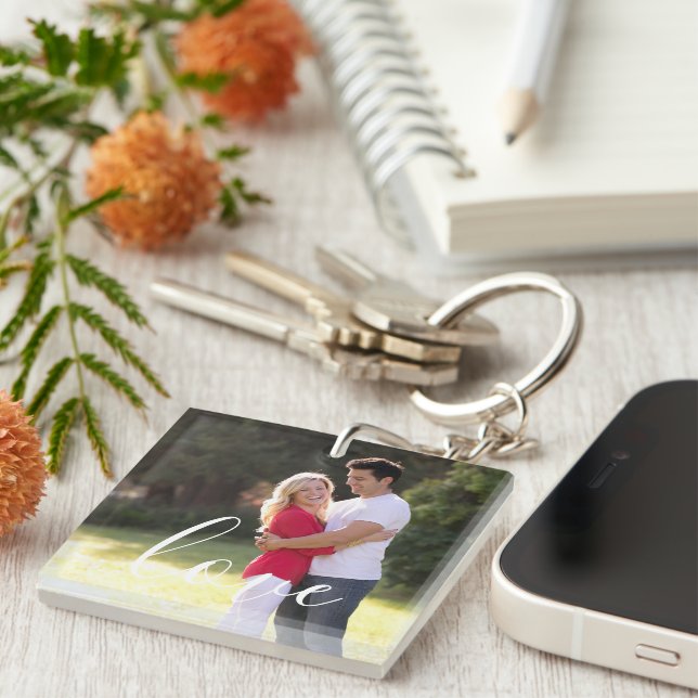 Couple Photo Key Ring (Front Right)