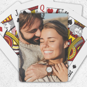 Couple Photo Wedding Anniversary Playing Cards