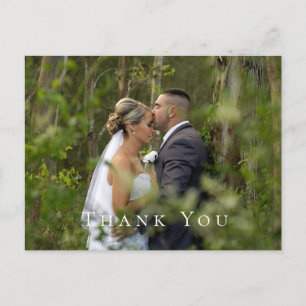 Couple Photo Wedding Thank You Postcard