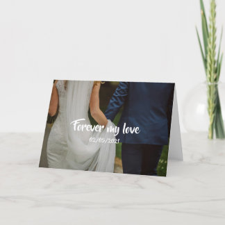 Couple pictures and love story  thank you card