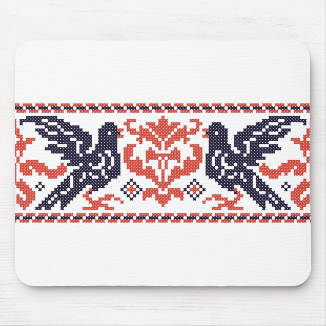 Couple pigeons mouse pad (Front)