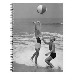 Couple Playing with a Beachball Notebook