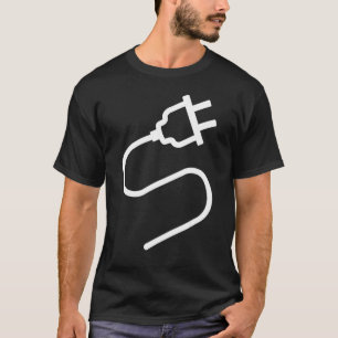 Couple Plug Socket Matching Costume Funny Hallowee T-Shirt