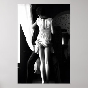 Couple Print, Vintage Black and White Photography Poster