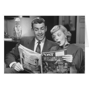 Couple Reading Magazine