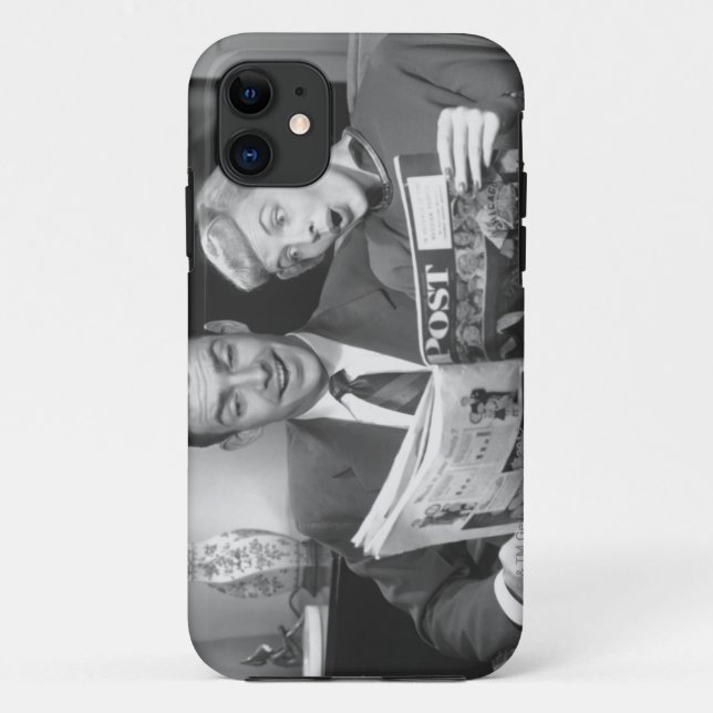 Couple Reading Magazine Case-Mate iPhone Case (Back)