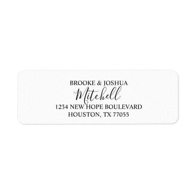 Couple Return Address Labels (Front)