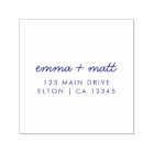 Couple Return Address Modern Minimalist Wedding
